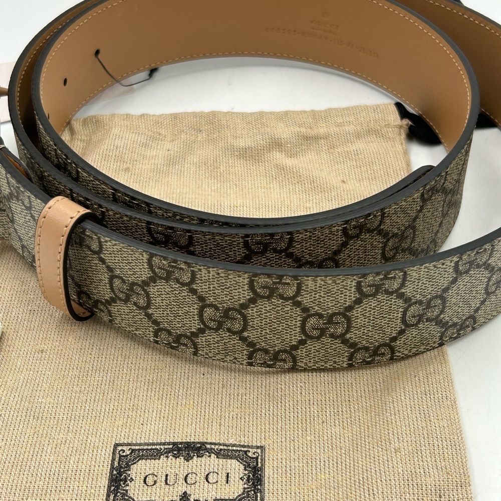 Men's Gucci GG supreme Marmont leather belt size 115 centimeters/46 inches - Picture 5 of 8